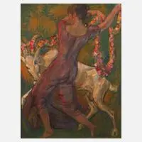August Fricke, Der Tanz, Öl auf Leinwand
