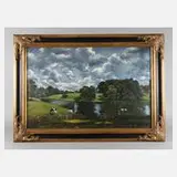 S. Körner, Auenlandschaft, Öl auf Leinwand