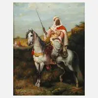 A. Kranz, Orientalischer Reiter, Öl auf Platte