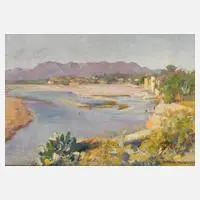 Kurt Leyde, In Tehuantepec/Mexiko, 1929, Öl auf Leinwand