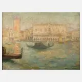 Arthur Midy, "Venedig", Öl auf Leinwand