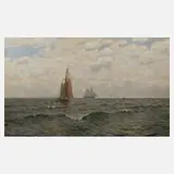 Heinrich Petersen-Flensburg, Blick aufs Meer, Öl auf Leinwand
