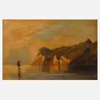 J. Picklog, "Am Gardasee", Öl auf leinenkaschierter Platte