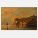 J. Picklog, "Am Gardasee", Öl auf leinenkaschierter Platte