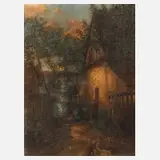 J. Weyer, Klosterfrieden, 1903, Öl auf Leinwand