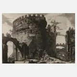 Giovanni Piranesi, Grabmal der Cecilia Metella, Radierung