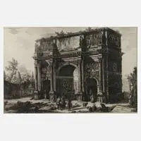 Konstantinsbogen in Rom by Giovanni Piranesi, Radierung, sold May 2021