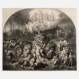 Heinrich Merz, „Zerstörung Jerusalems“, Stahlstich