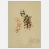 Bruno Bruni, „Figure a fiori“, 1980, Farblithographie mit Tonplatte