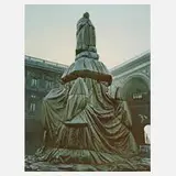 Christo, "Wrapped Monument to Leonardo"