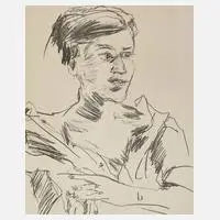 Prof. Oskar Kokoschka, "Ruth 5", Lithographie