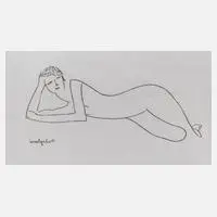 Liegender Frauenakt by Amedeo Modigliani, Radierung, sold May 2021