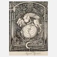 Weltungeheuer by Hans Thoma, Lithographie, sold May 2021