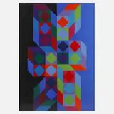 Victor Vasarely, Ohne Titel, Farbserigraphie