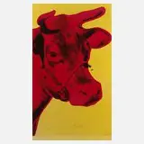 "Cow" by Andy Warhol, 1992, Farbserigraphie, sold May 2021