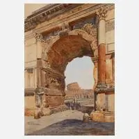 Stefano Donadoni, Forum Romanum, Aquarell