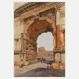 Stefano Donadoni, Forum Romanum, Aquarell