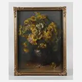 Prof. Franz Huth, Blumenstillleben, Pastellzeichnung