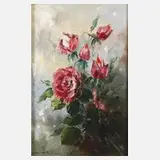 Rosenstillleben by Manfred Feiler, Öl auf Leinwand, sold May 2021