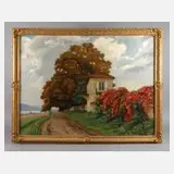 Otto Westphal, Herbstliche Flusslandschaft, Öl auf Leinwand
