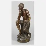 Emil Carlier, Sitzender Gelehrter, Bronze