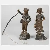 Albert Schmidt-Felling, Paar Kleinbronzen, Bronze