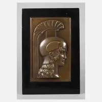 Otto Hofner, Bildplatte „Pallas Athene“, 1914, Bronze