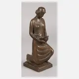 Prof. Kurt Schmid-Ehmen, Frau kniend, Bronze