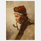 Fritz Beinke, "Gänsehirt Georg Lempel", Öl auf Leinwand