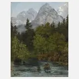 Mathilde Freiin von Freytag-Loringhoven, Am See, 1885, Öl auf Leinwand