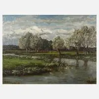 Willem Roelofs, "Die Brekel bei Lochem in Holland", 1872, Zeichnung