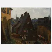 Cordier, In der Altstadt, 1919, Öl auf leinenkaschierter Platte