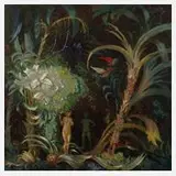 Prof. Max Frey, "Paradies", Öl auf Sperrholzplatte