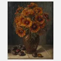Hans Härdtlein, Herbststillleben, Öl auf Platte