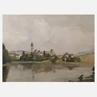 Prof. Richard Kaiser, In Oberbayern, 1930, Öl auf Leinwand