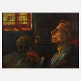 Emil Felix Jung, Vanitas, Öl auf Leinwand