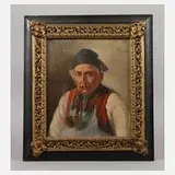 F. Kerkau, Männerportrait, 1921, Öl auf Leinwand