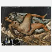 Prof. Markus Lüpertz, „nach Courbet für Walter“, Öl auf Leinwand