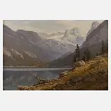 Ernst Carl Walter Retzlaff, "Der Gosau-See ...", Öl auf Leinwand