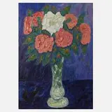Karpo Demjanovyc Trochymenko, Blumenstillleben, Öl auf Karton