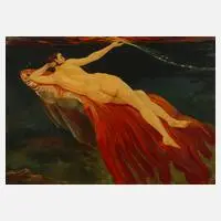 Paul Voigt, Nereide auf einen Fisch reitend, 1938