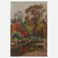 Toni Wolter, Herbst in Berks County, 1925, Ölmalerei auf Leinwand