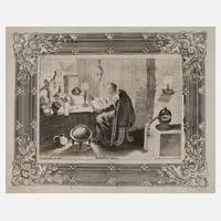 Anton Joseph von Prenner, In der Gelehrtenstube, 1728