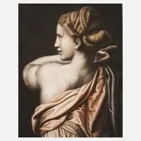Pierre-Michel Alix, Damenportrait, Radierung