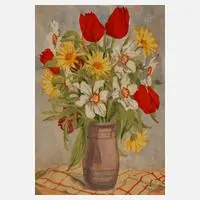 Bachmann, Blumenstillleben, Farbholzschnitt