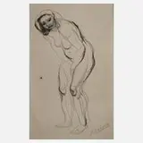 Prof. Arno Breker, Weiblicher Akt, 1900, Lithographie auf hellgrauem Papier