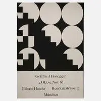 Gottfried Honegger, Plakat, Siebdruck
