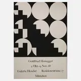 Gottfried Honegger, Plakat, Siebdruck