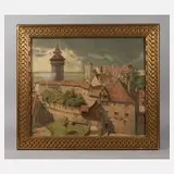 Prof. Ludwig Kühn, Die Kaiserburg in Nürnberg, 1903, Farblithografie