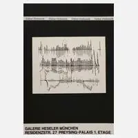 Oskar Holweck, Plakatentwurf, Siebdruck und typographischer Schrift
